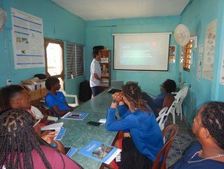 Participants during the theoretical session