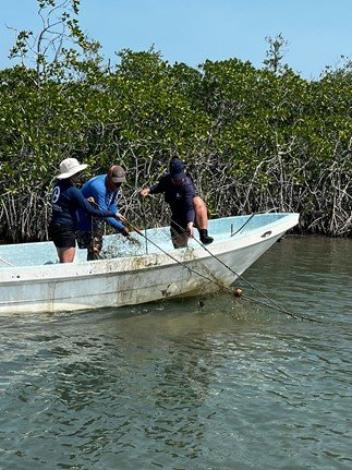 Refurbished boat being used in gillnet confiscation